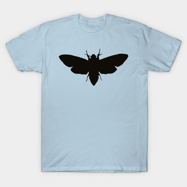 death's-head hawkmoth (silhouette) T-Shirt by BludBros